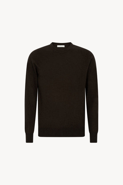 Maglia Girocollo in Puro Cashmere Mocha