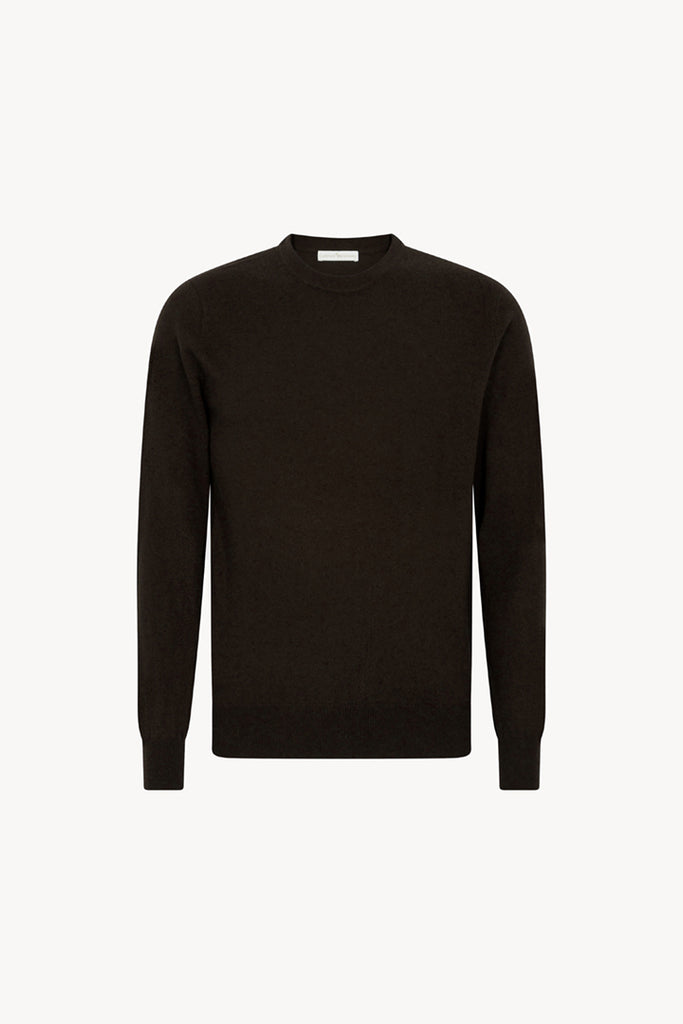 Maglia Girocollo in Puro Cashmere Mocha