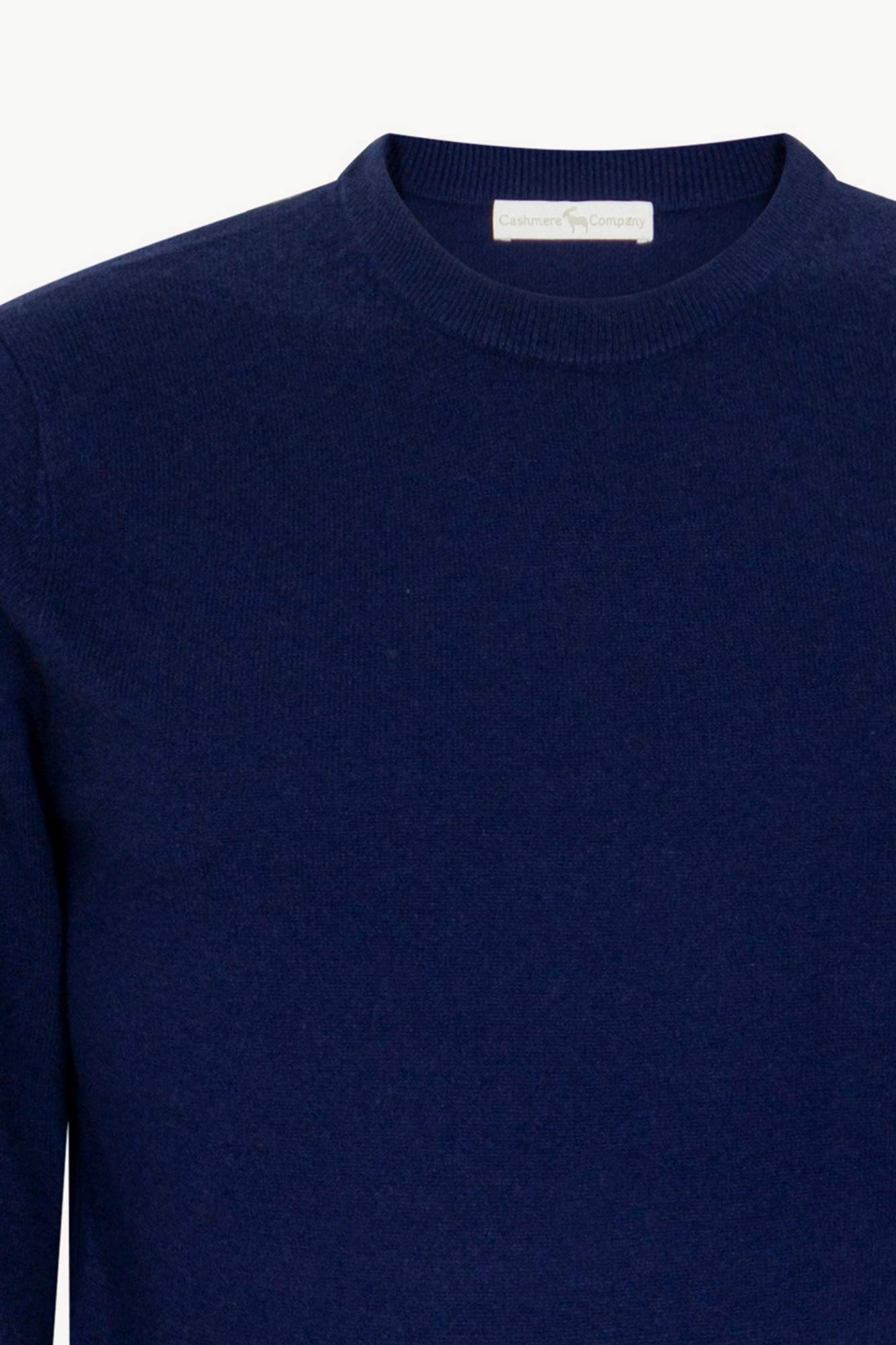 Maglia Girocollo in Puro Cashmere Ink Blue