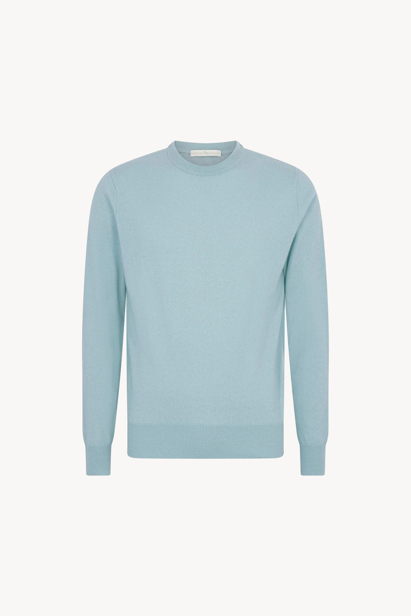 Maglia Girocollo in Puro Cashmere Acquamarina