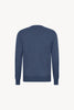 Maglia Girocollo in Puro Cashmere Denim Scuro
