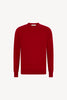 Maglia Girocollo in Puro Cashmere Rubino