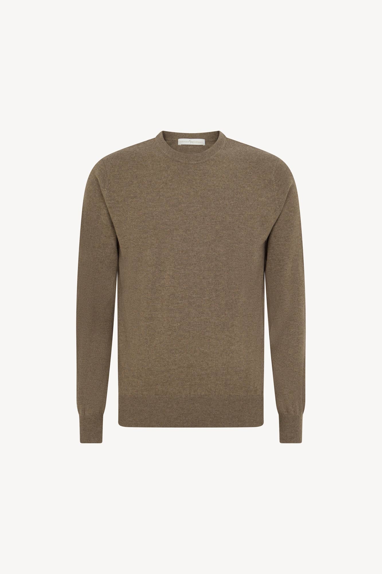 Maglia Girocollo in Puro Cashmere Dune