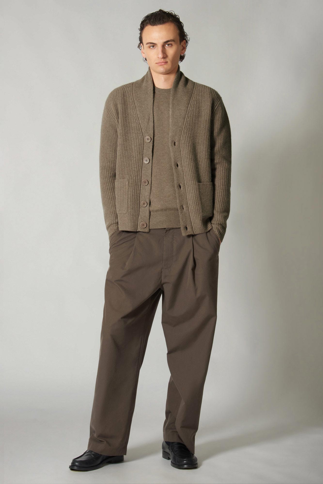 Maglia Girocollo in Puro Cashmere Dune