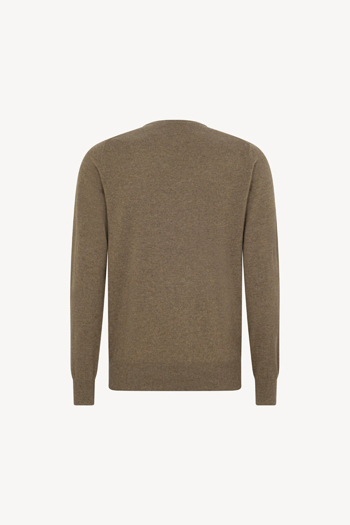 Maglia Girocollo in Puro Cashmere Dune