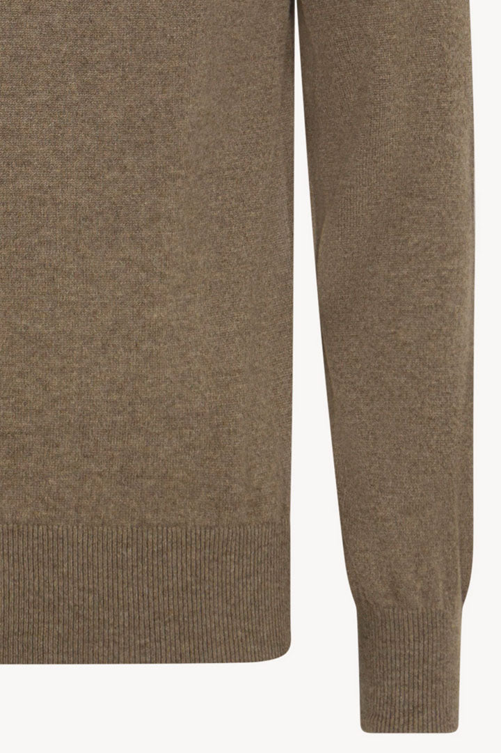 Maglia Girocollo in Puro Cashmere Dune