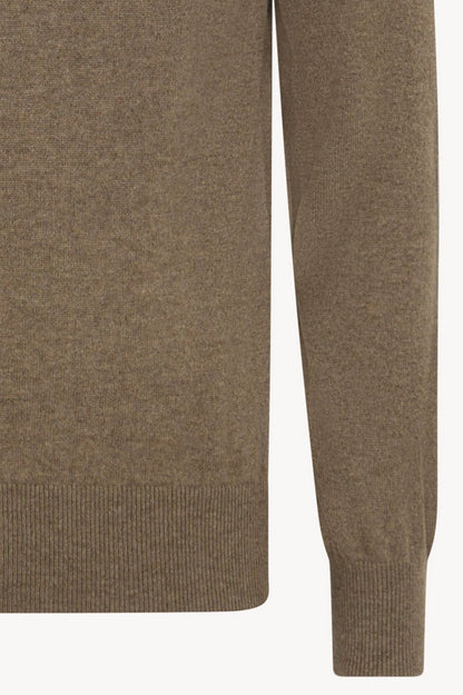 Maglia Girocollo in Puro Cashmere Dune