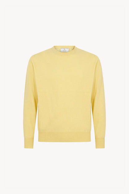 Maglia Girocollo in Puro Cashmere Vanilla