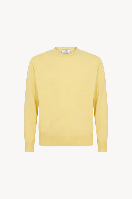 Maglia Girocollo in Puro Cashmere Vanilla