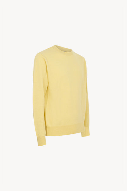 Maglia Girocollo in Puro Cashmere Vanilla