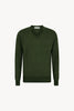 Maglia Scollo a V in Puro Cashmere Loden