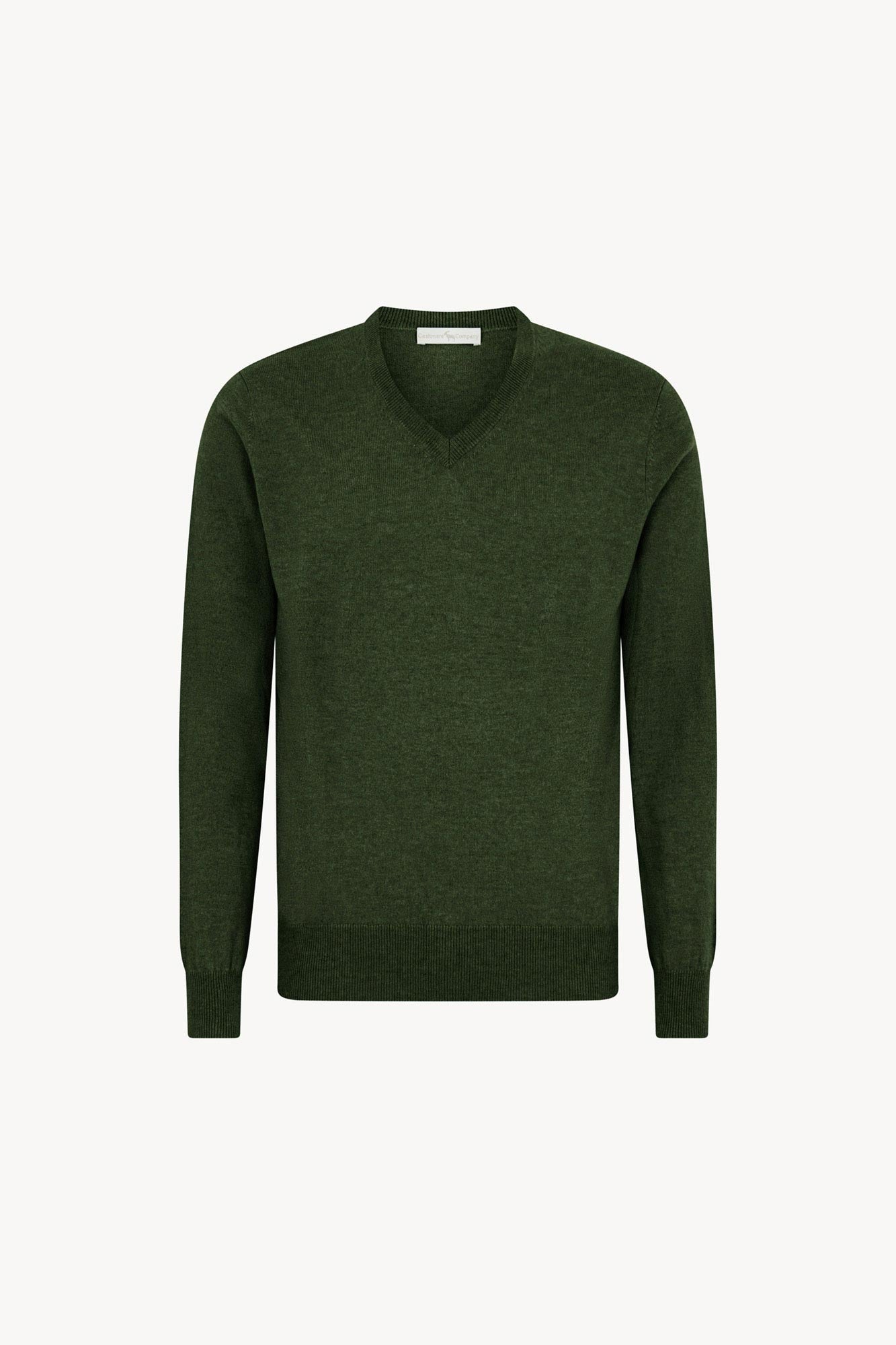 Maglia Scollo a V in Puro Cashmere Loden