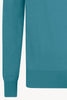 Maglia Scollo a V in Puro Cashmere Turchese
