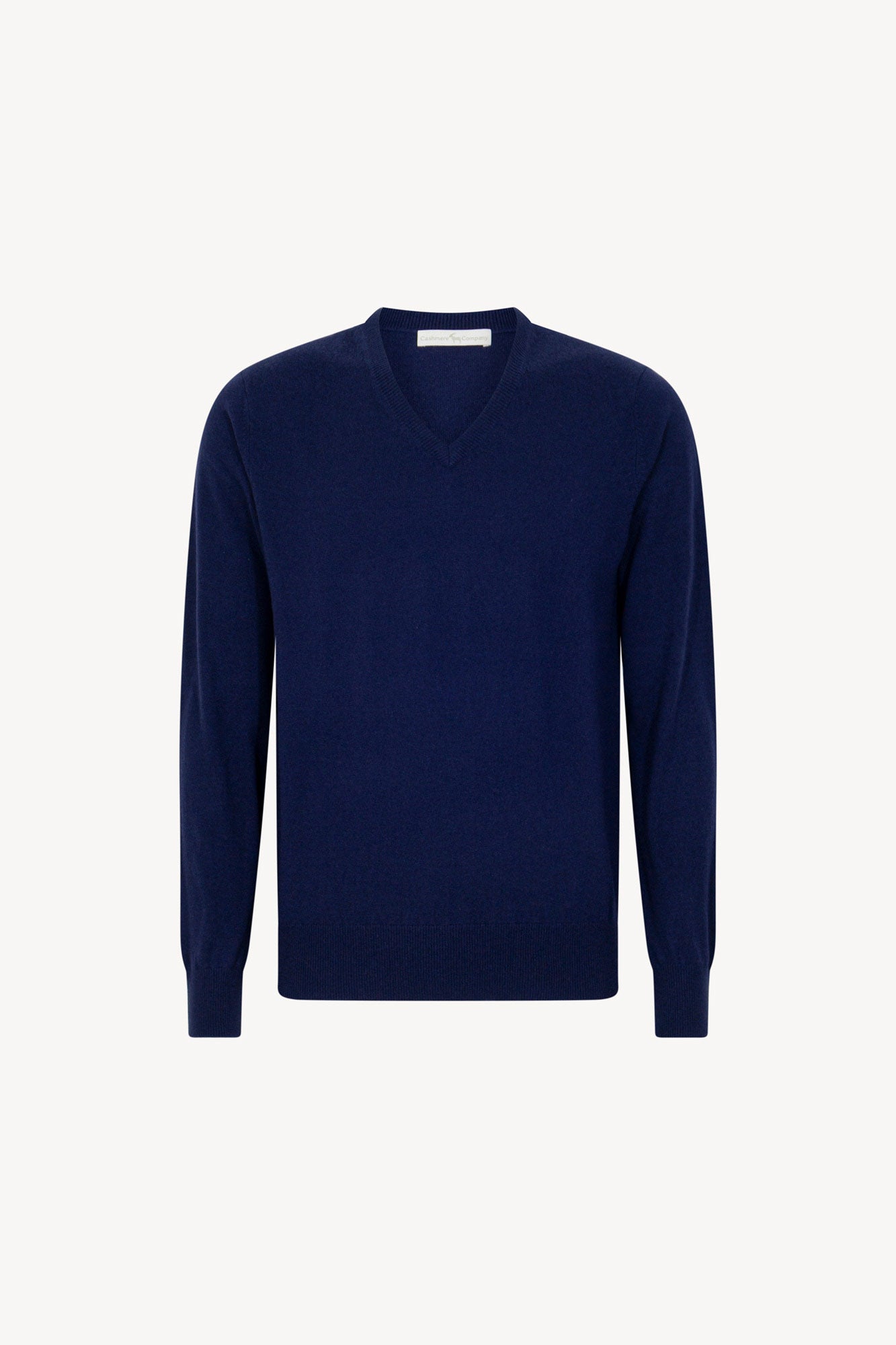 Maglia Scollo a V in Puro Cashmere Ink Blue
