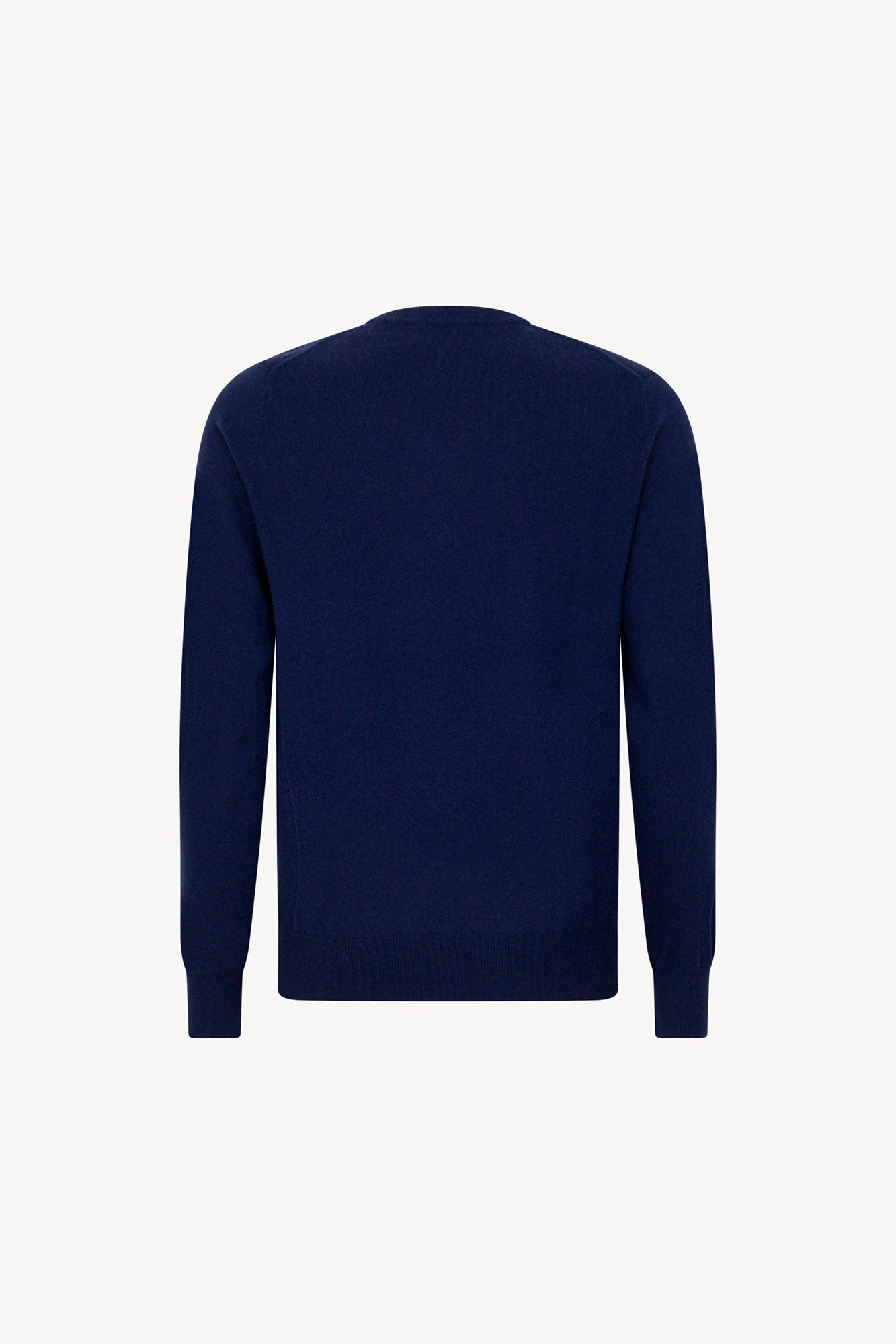 Maglia Scollo a V in Puro Cashmere Ink Blue