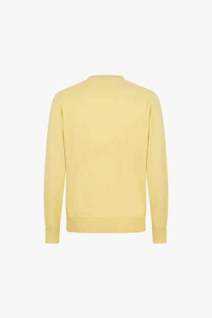 Maglia Scollo a V in Puro Cashmere Vanilla