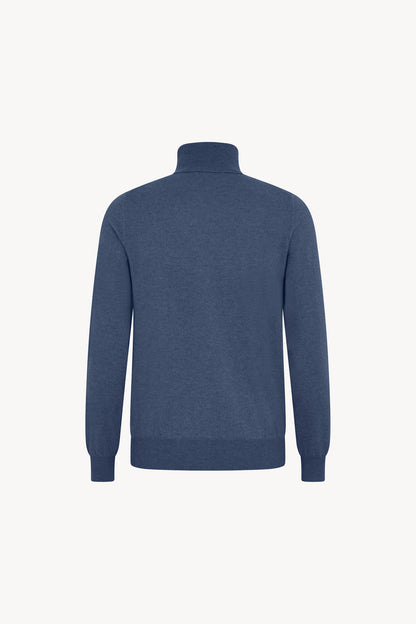 Dolcevita in Puro Cashmere Denim Scuro