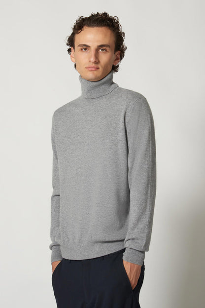 Dolcevita in Puro Cashmere Denim Scuro