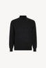 Maglia a Lupetto in Puro Cashmere Almost Black