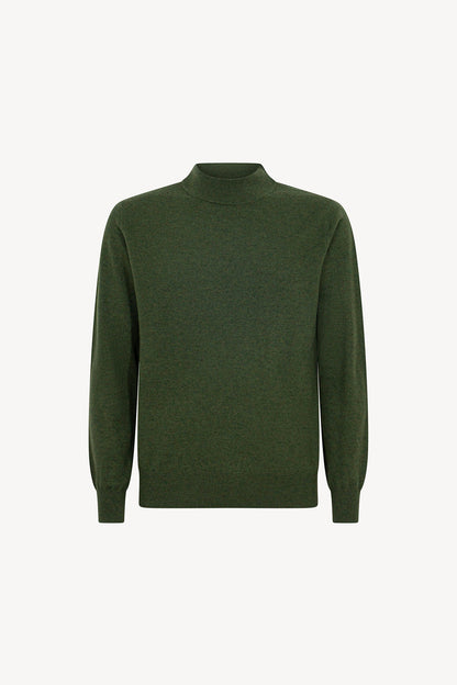 Maglia a Lupetto in Puro Cashmere Loden