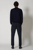 Maglia a Lupetto in Puro Cashmere Navy