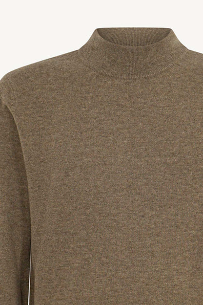 Maglia a Lupetto in Puro Cashmere Dune