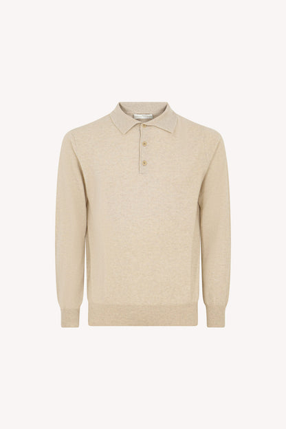 Polo in Puro Cashmere Avena