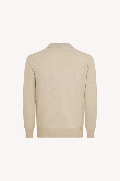 Polo in Puro Cashmere Avena