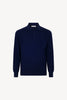 Polo in Puro Cashmere Ink Blue