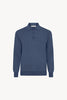 Polo in Puro Cashmere Denim Scuro