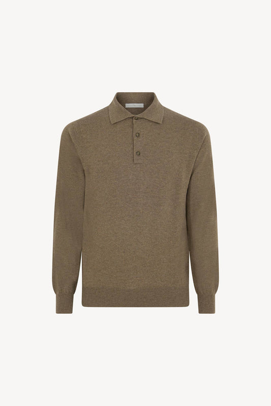 Polo in Puro Cashmere Dune