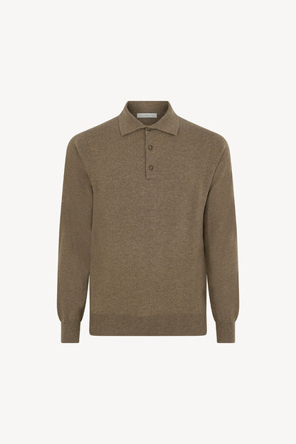 Polo in Puro Cashmere Dune