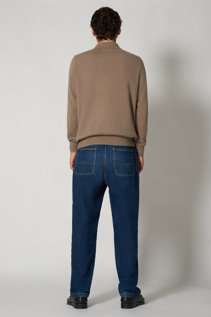 Polo in Puro Cashmere Dune