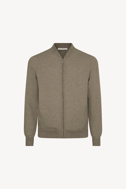 Dune Pure Cashmere Cardigan Bomber-Style with Full Zip