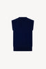 Gilet Scollo a V in Puro Cashmere Ink Blue