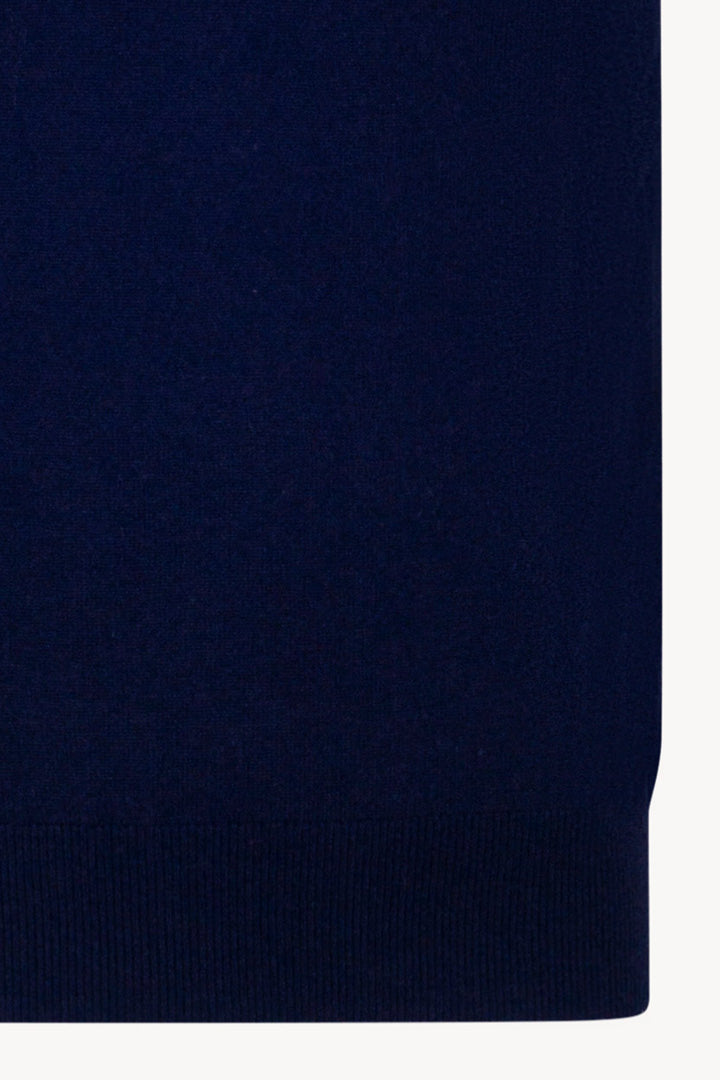 Gilet Scollo a V in Puro Cashmere Ink Blue