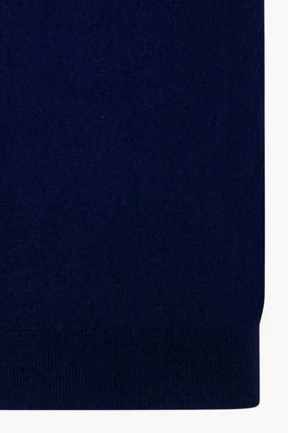 Gilet Scollo a V in Puro Cashmere Ink Blue