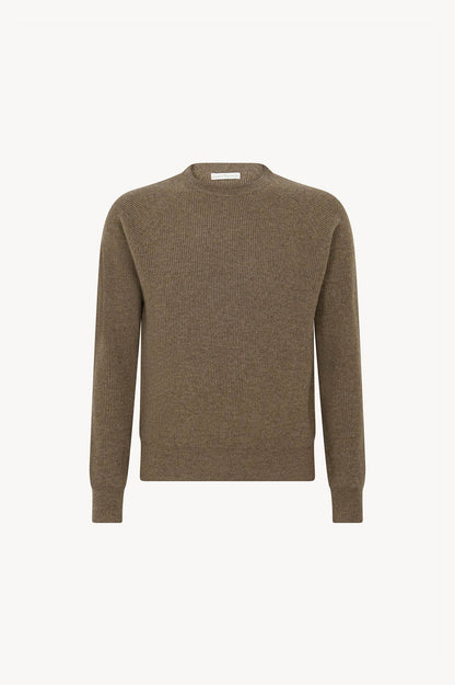 Girocollo a Costa Inglese in Puro Cashmere Dune