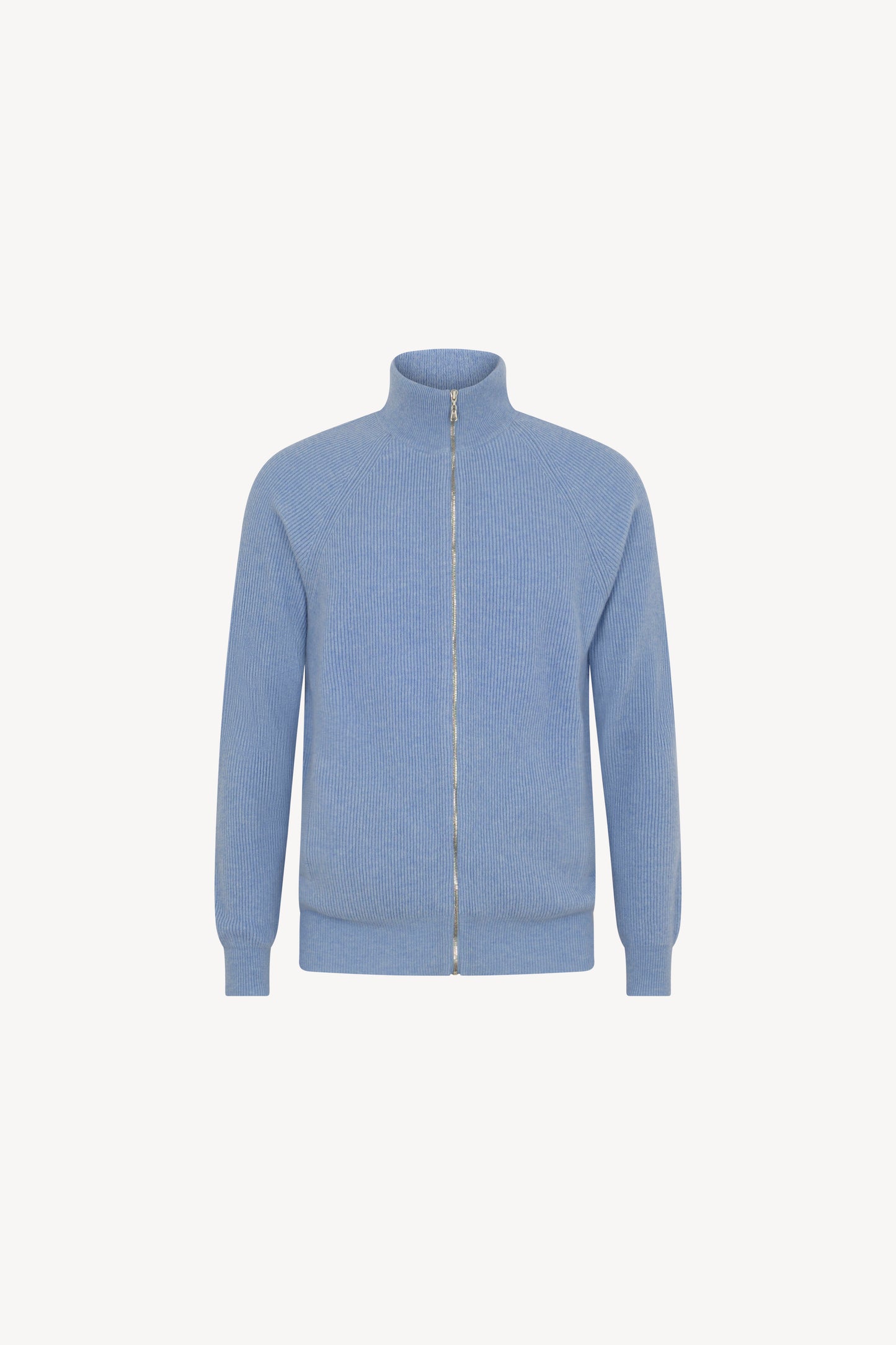 Cardigan Zip Costa Inglese Puro Cashmere