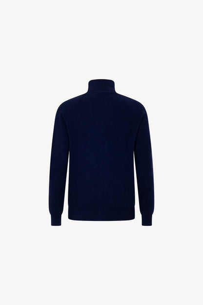 Cardigan Zip Costa Inglese Puro Cashmere