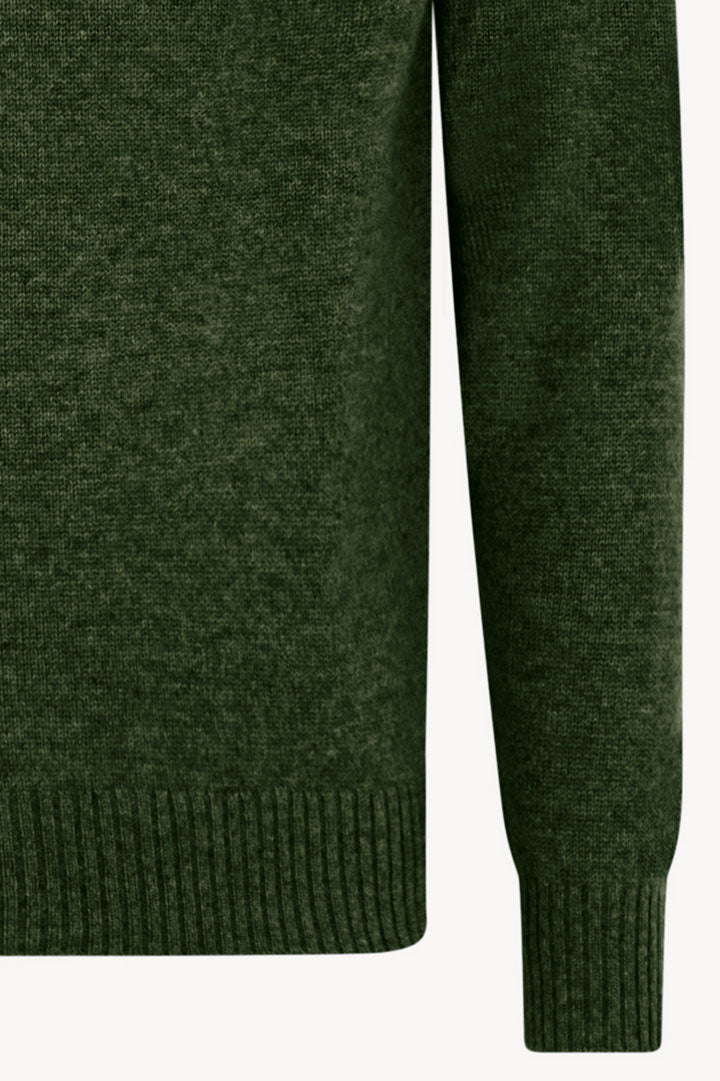 Girocollo 4 Fili in Puro Cashmere Loden