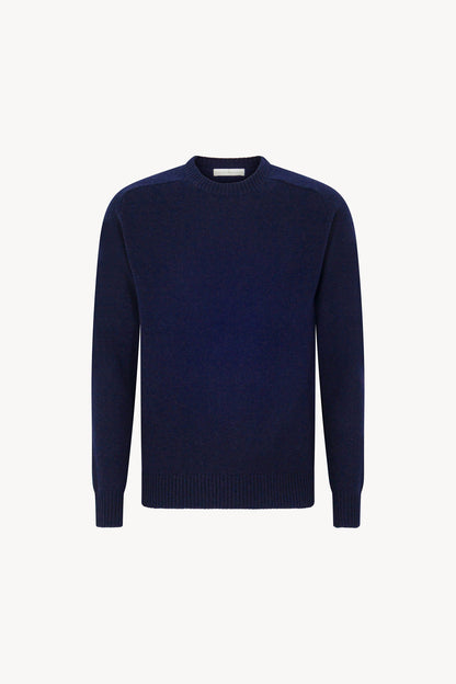 Girocollo 4 Fili in Puro Cashmere Ink Blue