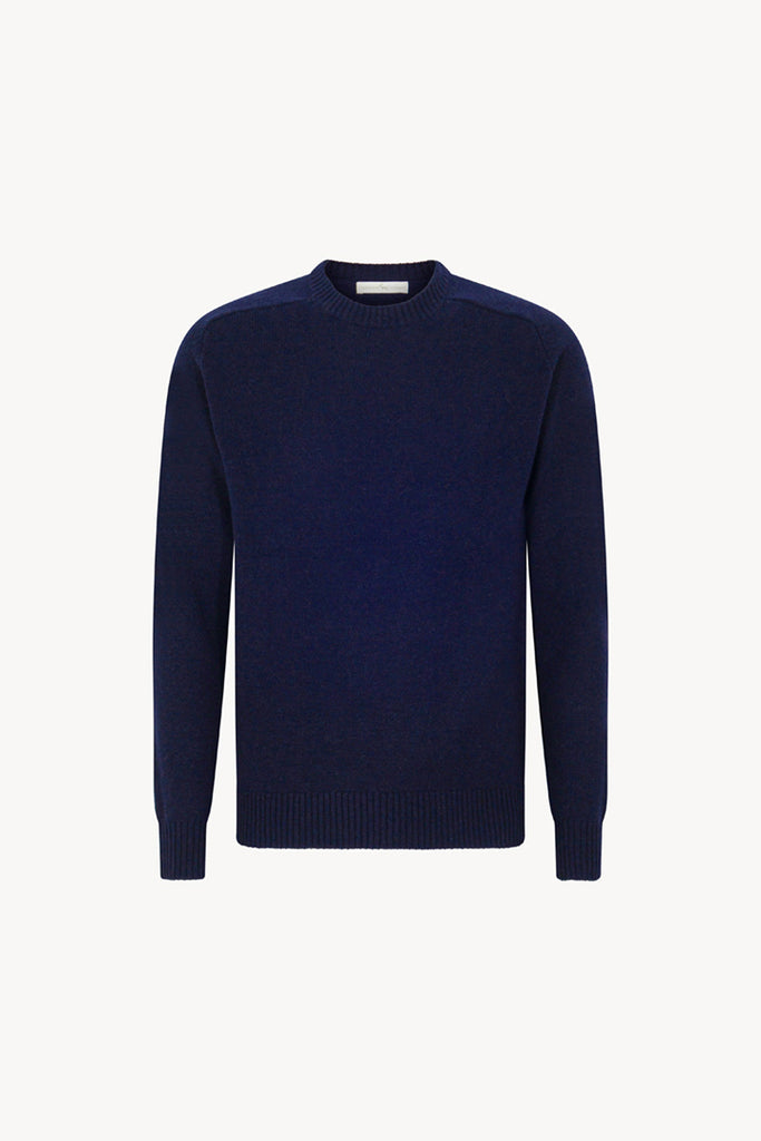 Girocollo 4 Fili in Puro Cashmere Ink Blue