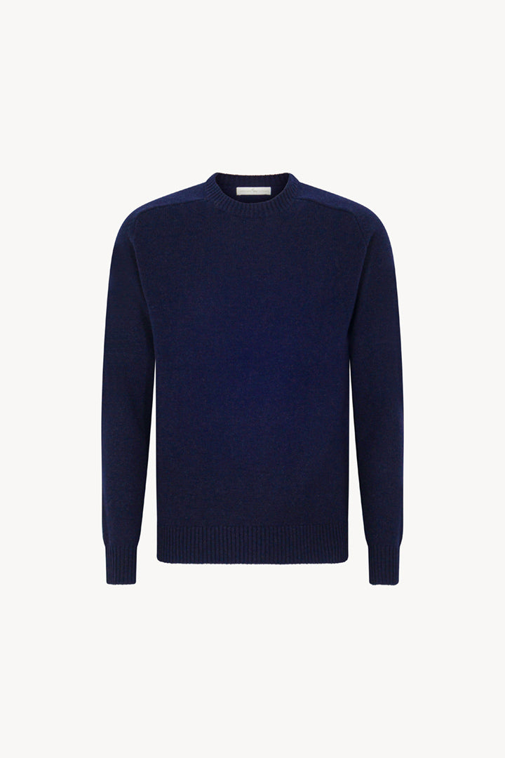 Girocollo 4 Fili in Puro Cashmere Ink Blue