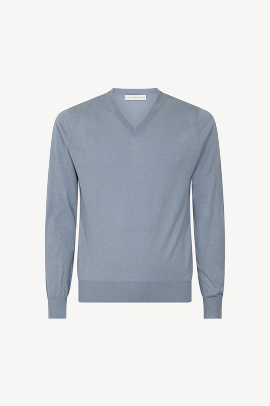 Silk-Cashmere V-Neck