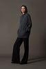 Felpa con Cappuccio Unisex in Puro Cashmere Garzato Ardesia