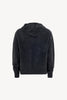 Felpa con Cappuccio Unisex in Puro Cashmere Garzato Ardesia
