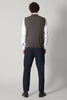 Gilet con Bottoni in Puro Cashmere Flanella