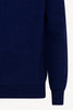 Lupetto Mezza Zip a Costa Inglese in Puro Cashmere Ink Blue