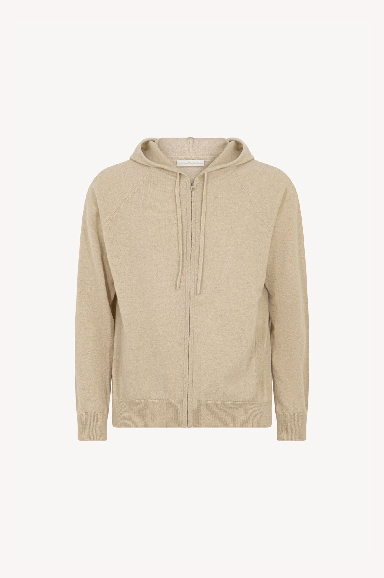 Felpa Uomo con Cappuccio in Puro Cashmere Avena